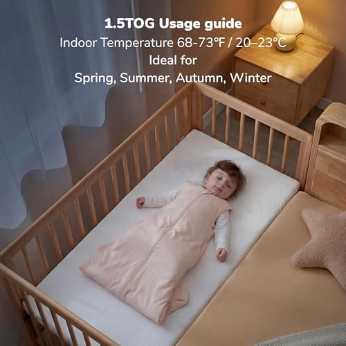 Momcozy Sleep Sack for Toddler 12–24 Months, 1.5 TOG Baby Wearable Blanket - Image 4
