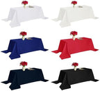 Fokitut 6 Pack Rectangle Tablecloth, 90x132 Inch, Stain Resistant and Wrinkle Polyester Table Cloth, Fabric Table Cover for Kitchen Dining, Wedding, Party, Holiday Dinner-Ivory - Image 7
