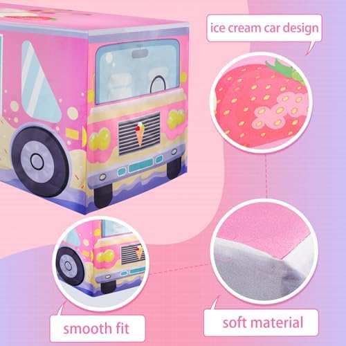 8FT Ice Cream Party Tablecloth,Ice Cream Birthday Party Decor for Baby Shower Sweet One Birthday Donut Themed Party Supplies - Image 3