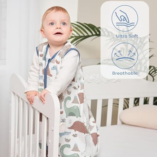 Yoofoss Baby Sleep Sack 24-36 Month 0.5TOG 100% Organic Cotton 2-Way Zipper - Image 3