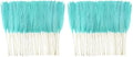 obbsie 50pcs Faux Pampas Grass, 21.6" Short Artificial Pompous Grass Branches for Vase Filler Home Table Centerpieces Wedding Decor (Light Blue) (Pack of 2) by ObbsieDirect