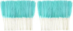 obbsie 50pcs Faux Pampas Grass, 21.6" Short Artificial Pompous Grass Branches for Vase Filler Home Table Centerpieces Wedding Decor (Light Blue) (Pack of 2) by ObbsieDirect