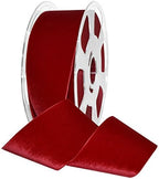 Morex Ribbon Nylvalour Velvet Ribbon, Nylon, 2 inches by 11 Yards, Scarlet, Item 01250/10-644, 2" by 11 yd, by MorexRibbon