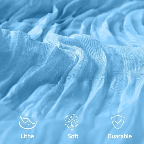 12 Pack 23 x 120 Inch Baby Blue Table Runner 10Ft Cheesecloth - Image 5