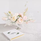 Andaz Press Personalized Baby Shower Guestbook with Gold Accents, Fall Greenery Custom Guestbook, White Guest Sign-in Registry, 120 Pages 8.5" X 8.5" Memories Book for DIY Scrapbook Photo Album - Image 3