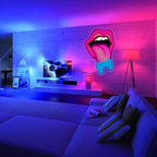 Lips Dripping Neon Sign For Wall Decor, LED Wall Art, Sexy Lady Lips For Bar Party Wedding Living Room Lounge Pink, Birthday Gift For Girl Friend (15.7x11in) - Image 5
