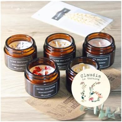 50 Pcs Custom Candles Personalized Birthday Gifts Set for Women Mom Friends, 1oz Customized Scented Soy Wax Candles Small Candles in Bulk for Thank You Gifts Party Favors for Birthday Party Guests by CarolCaoNewYork