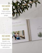 Baby Memory Book, First 5 Years, Botanical Baby Journal and Keepsake - Image 5