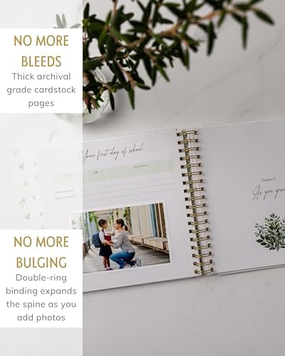 Personalized Baby Book, 4x6 Photo Cover, First 5 Years, Botanical Keepsake - Image 7