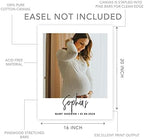 Andaz Press 16"x20" Personalized Canvas Baby Shower Welcome Sign, Custom Photo Minimal Modern Gender Neutral Large Welcome Baby Shower Sign for Easel Stand, Baby Shower Decorations - Image 5