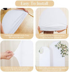 White Arch Backdrop Cover Set of 2 Birthday Party Arch Covers 7.2 and 6ft Wedding Arch Cover Stretchy Backdrop Bridal Baby Shower Birthday Arch Covers Spandex - Image 6