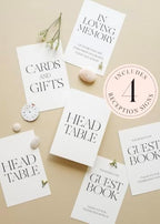 Weekend Paper Co.™ Modern Wedding Table Numbers, Single-Sided 4x6 Modern Design, Black Matte Ink, Numbers 1-25 plus 4 BONUS signs for Your Wedding, Reception, Anniversary, Birthday Party or Any Celebration! (Note: These cards feature an intentional ful... - Image 4