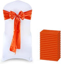 MDS® Pack of 200 Satin Chair Sashes for Wedding & Events – Brunt Orange by MDS
