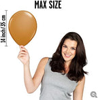 Qualatex 11" Mocha Brown Latex Balloons (100ct) - Image 4