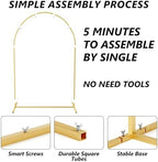 Neatsure Arch Backdrop Stand and Cover Set, 7.2FT Metal Photo Balloon Arch Backdrop Stand for Wedding Birthday Party Baby Shower Ceremony Graduation Decoration, White - Image 4