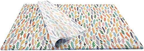 Jillson Roberts Printed Unfolded Gift Tissue 20" x 30" for Birthdays, Wine Bags, Weddings, Lightning, 240 Sheets - Image 3