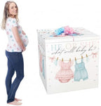 AmazingSpark 28in Giant Gender Reveal Gift Box Kit, Baby Clothes by Unknown