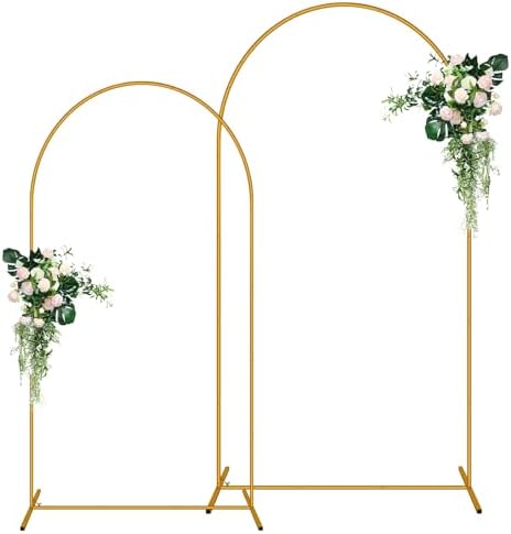 2 Pack Arch Backdrop Stand (7.2FT/6FT), Balloon Arch Stand by Unknown