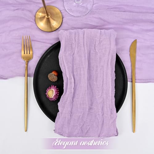 fani 100 Pack Gauze Cheesecloth Napkins, 20 x 20 in, Lavender - Image 4