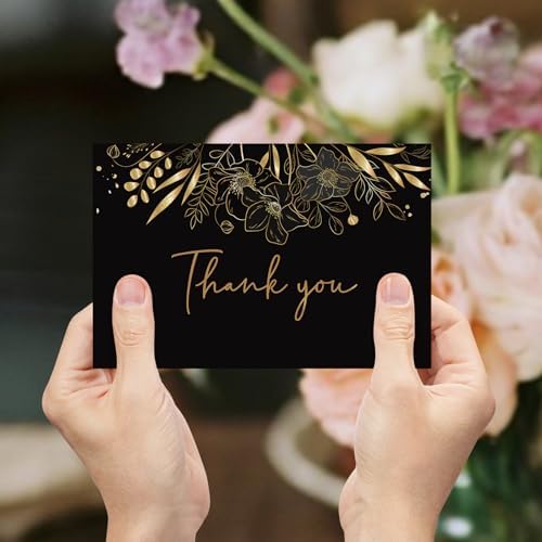 108 Pack Pre-Folded Floral Thank You Cards with Envelopes, 6 Designs - Image 7