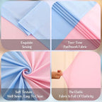 Pink and Blue Arch Backdrop Cover 7.2FT 6.6FT 6FT Arch Covers Stretchy Backdrop Set of 3, Gender Reveal Arch Cover Spandex Fitted Fabric Arch Covers for Boy or Girl Party Birthday Baby Shower Decor - Image 6