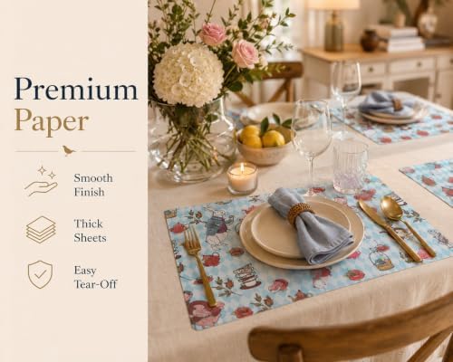 Paper Placemats Design – Bunny Brew Whimsical Tea Party – Malabar Home - Image 5