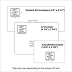 Personalized Return Address Stamp, Black Ink - Image 3