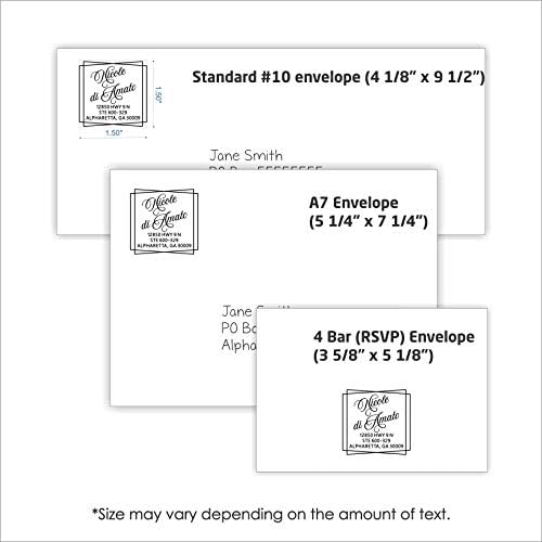 Personalized Return Address Stamp, Black Ink - Image 3