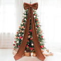 Wavwavw Christmas Giant Velvet Bow Decor Brown Big Bow, 75 x 18 Inches by Wavwavw