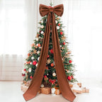 Wavwavw Christmas Giant Velvet Bow Decor Brown Big Bow, 75 x 18 Inches by Wavwavw