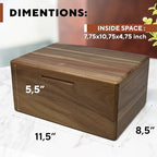 Personalized Monogrammed Keepsake Box Engraved Custom Memory Box - Image 5