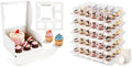 Bundle of 8 Packs Bento Cake Box with Cupcakes and Mini 24 Count Cupcake Containers 20 Pack for Wedding Birthday Party Baby Shower Baking Supplies by LOKQING