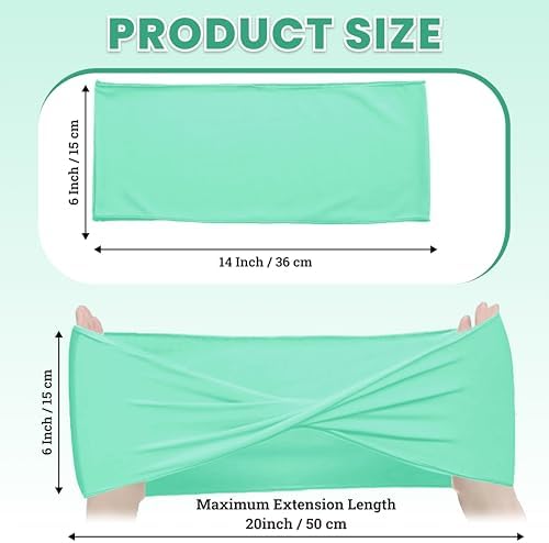 MDS Pack of 125 Spandex Chair Sashes Without Slider Buckles – Sea Green - Image 2