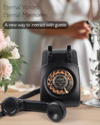 Audio Guest Book Wedding Phone, Retro Audio Guestbook (Black) - Image 6