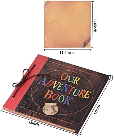 Our Adventure Book 12x12 Inch 60 Pages Handmade DIY Scrapbook Large Album - Image 2