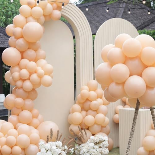 1 Set Reusable Inflatable Balloon Garland Arch Kit,Beige - Image 5