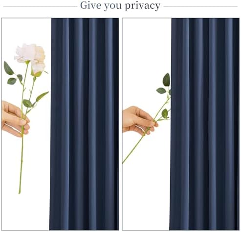 10 Panels Navy Blue Backdrop Curtain for Parties Wedding Wrinkle Free 50ft x 10ft Backdrop Drapes Panels for Baby Shower Gender Reveal Birthday Photo Photography Polyester Fabric Background Decoration - Image 7