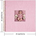 Scrapbook Photo Album, Linen Covered, 12x12 Inches, 40 Sheets/80 Pages - Image 3