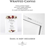 Personalized Light Pink Floral Wedding Welcome Sign, Customized Rehearsal Dinner Couples Shower Anniversary Party Welcome Poster Board Canvas - Image 6