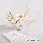 Andaz Press Personalized Wedding Guestbook with Gold Accents, Script Custom Last Name White Guest Sign in Guest Registry 120 Pages 8.5 X 8.5 Memories Book for DIY, Scrapbook, Photo Album - Image 3