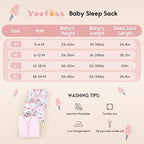 Yoofoss Baby Sleep Sack 12-18 Month 0.5TOG 100% Organic Cotton 2-Way Zipper - Image 5