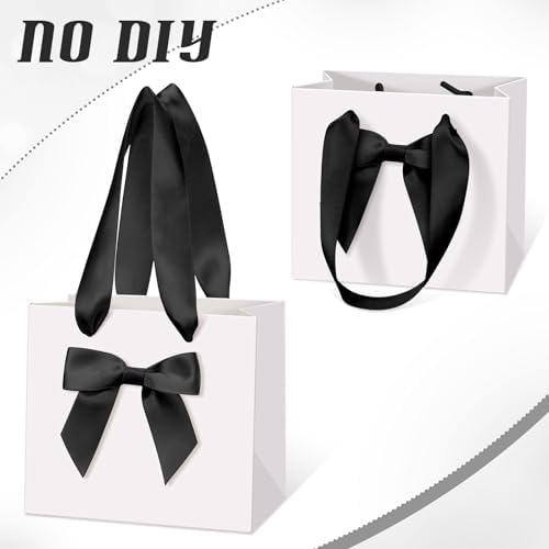 Kolldenn 50 Pcs Pink Gift Favor Bags White Black - Image 2