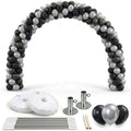 PMU DIY Professional Balloon Arch Deluxe Kit (Black and Silver) Balloon Garland for Party Decoration, Decoration Kit for Birthday Party, Wedding, Graduation, Baby Shower (41687-61646) Pkg/1 by PMU