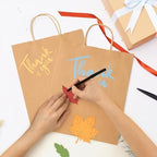 GSSUSA Brown Kraft Paper Gift Bag with Handles, 10x5x13 Bulk Shopping Grocery Paper Bags 200 Pcs, Party Favor Retail Small Business Packaging Mother's Day Merchandise Boutique Wedding Baby Shower - Image 5