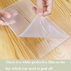 Large Clear Acrylic Wedding Card Box with Slot and Pen, 10x10x5 inch Wedding Receptions Wishing Well Money Box, DIY Card Box for Party, Graduation, Bridal Shower, Birthday (Clear) - Image 6