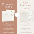 Pregnancy Journal & Baby Memory Book Bundle – Baby Book Keepsake for Expecting Moms, Newborn Milestones & First Year Moments – Baby Gift for Baby Showers & New Parents (Unisex) - Image 2