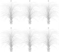 Exquisite White Spray Centerpieces 6 Pack, 28 Inch Foil Table Decor by Exquisite
