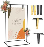 Wedding Welcome Sign Heavy Duty Black Easel Stand With 4 Leather Strap by Nisoger