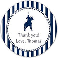 70 Stickers Polo Navy Blue Birthday Baby Shower Party Gift Favor Label by Unknown