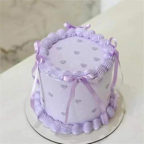 400 Pcs Purple Satin Ribbon Bows Cake Toppers - Image 3